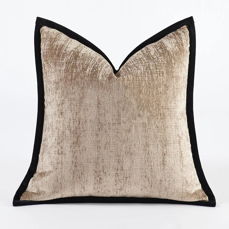 White Black Cushion Cover Jacquard Luxury Comfortable Pillow Covers Decorative for Sofa Chair Bed Home Room Decor Pillowcase